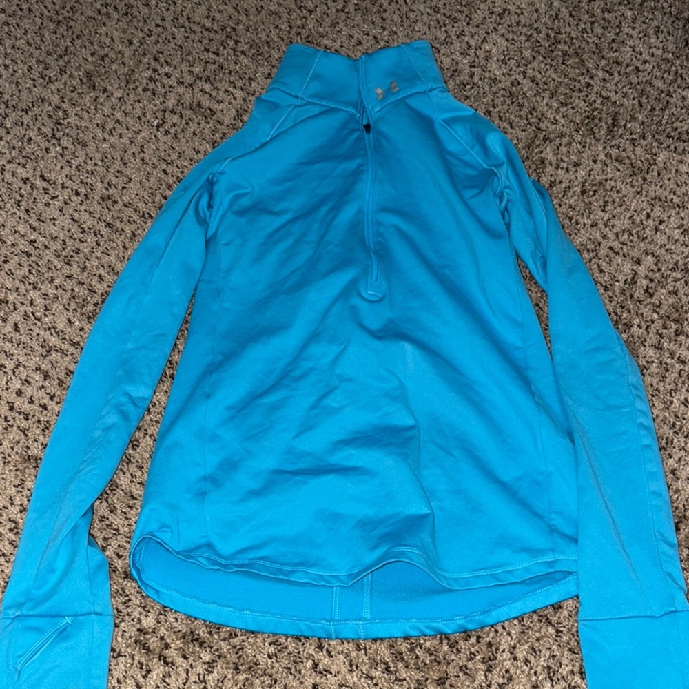 Women's Under Armour Blue Long Sleeve Zip up Jacket